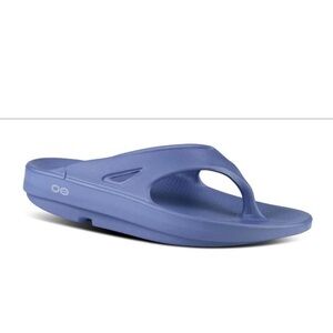 NEW OOFOS flip flop original sandal in water drop blue size M 8 / W 10 / EU 41
